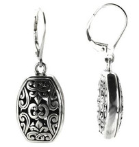 Silver Filagree Earrings- 3183