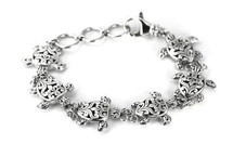 Silver Filagree Turtle Bracelet- 3188