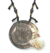 Dan Townsend Shell Gorget - Eagle Carrying Fire 3308