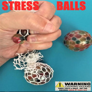 200 Stress Balls Squishy Fish Eye Style in 2" Capsules