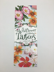 Wild Flower Whimsy Tattoos Box of 300 in folders