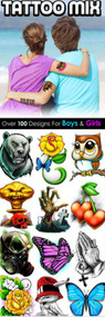 Tattoo Assortment 100+ Designs 300 pcs per box