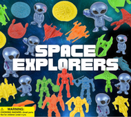 Space Explorers Toy Mix 250 Pieces in 2" Acorn Capsules
