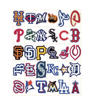 Stocking Stuffer ! Licensed Full Set of MLB Baseball Team Sticker Decals all 30 Teams
