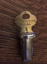 Chicago Lock and Key for 1/4" Rod