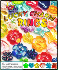 Lucky Charm Glitter Rings 250 pcs in 1.1" Capsules