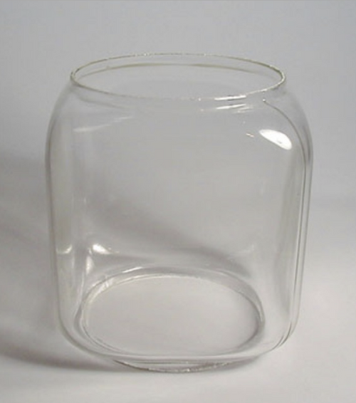 Square Glass Globe for Victor Topper Machine and Parkway Topper Nut