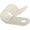 Cable Clamp, 1/4", White, 100/bag