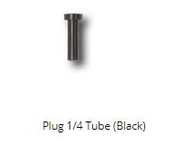 Plug 1/4" Black