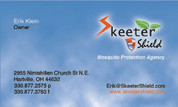 Skeeter Shield Dealer Business Cards (500)