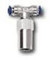 Economy Straight body with T fitting, plastic collar, butyl seal