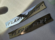 Polished logo plates (pair) for ladder bars/ series 2 four link