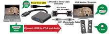 hdmi to vga converter usage