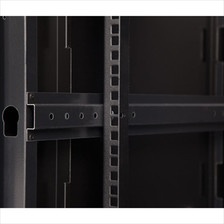 Rails on a 18U Wall Mount Cabinet