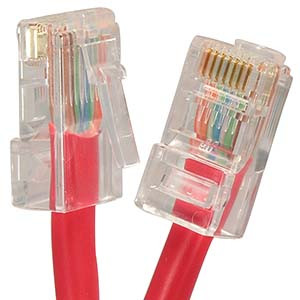 1' Red Cat6 Patch Cable