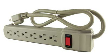 Surge Protector, 3', 6 Outlet