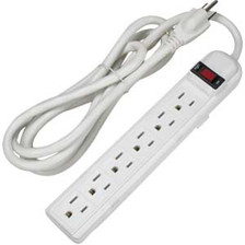 surge protector 6 outlet w/ 6' cord 15 amp 90 joules