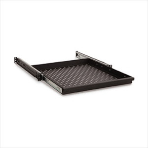 1U Sliding Vented Rack Mount Shelf