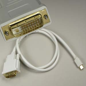 mini displayport to dvi cable 3'