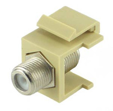 F Type Keystone Jack Ivory
