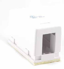 Single Port White Surface Mount Box