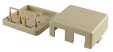 2 Port Ivory Surface Mount Box