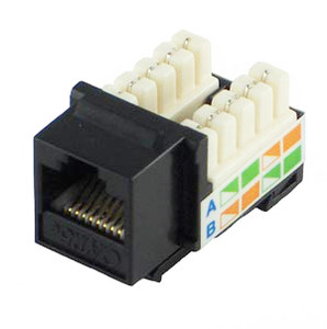 Cat5e Keystone Jack Black