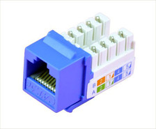 Blue Cat5e Keystone Jack