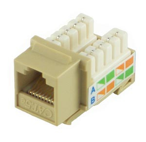 Ivory Cat5e Keystone Jack