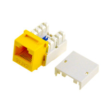 Yellow Cat5e Keystone Jack