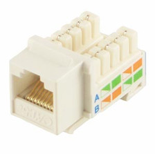White Cat5e Keystone Jack