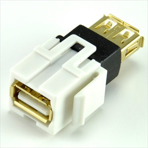front of usb keystone jack