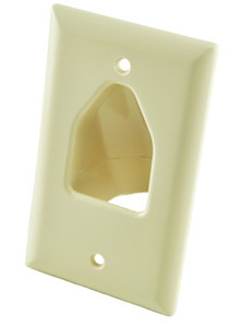 Ivory Bull Nose Wall Plate