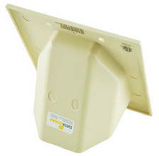 Back of an Ivory Dual Gang Bull Nose Wall Plate