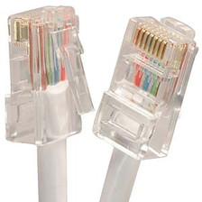 10' White Cat5e Patch Cable