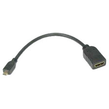 HDMI Micro to HDMI Female Adapter 8" long