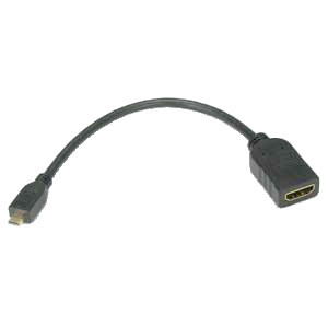 HDMI Micro to HDMI Female Adapter 8" long