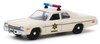 1975 Dodge Monaco Cream Hazzard County Sheriff Hobby Exclusive 1/64 Diecast Model Car Greenlight 30140