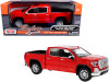 2019 GMC Sierra 1500 SLT Crew Cab Pickup Truck Red 1/24 1/27 Diecast Model Car Motormax 79361