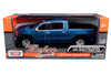 2019 GMC Sierra 1500 Denali Crew Cab Pickup Truck Blue Metallic 1/24 1/27 Diecast Model Car Motormax 79362