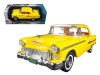 1955 Chevrolet Bel Air Convertible Soft Top Yellow "Timeless Classics" 1/18 Diecast Model Car Motormax 73184