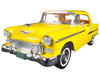 1955 Chevrolet Bel Air Convertible Soft Top Yellow "Timeless Classics" 1/18 Diecast Model Car Motormax 73184