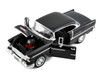 1955 Chevrolet Bel Air Hard Top Black 1/18 Diecast Car Model Motormax 73185