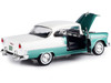 1955 Chevrolet Bel Air Hard Top Green 1/18 Diecast Car Model Motormax 73185