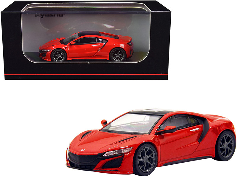 Honda NSX RHD Right Hand Drive Red Black Top 1/64 Diecast Model Car Kyosho KS07066A1