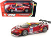 Ferrari 488 Challenge #11 Candy Red White Stripes Ferrari Racing 1/24 Diecast Model Car Bburago 26308