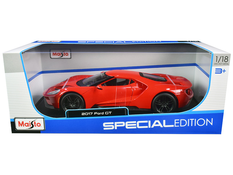 2017 Ford GT Red with Black Wheels Special Edition 1/18 Diecast Model Car Maisto 31384