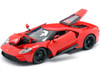 2017 Ford GT Red with Black Wheels Special Edition 1/18 Diecast Model Car Maisto 31384