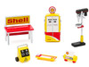 Shell Oil 6 piece Shop Tools Set Shop Tool Accessories Series 3 1/64 Greenlight 16060 C