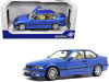 1994 BMW E36 M3 Blue Estoril Metallic 1/18 Diecast Model Car Solido S1803901
